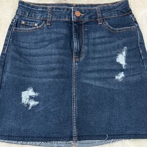 Wonder Nation Blue Distressed Mini Skirt